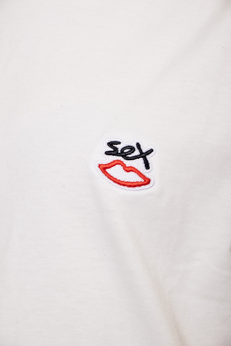 MINI EMBROIDERED LOGO T-shirt white