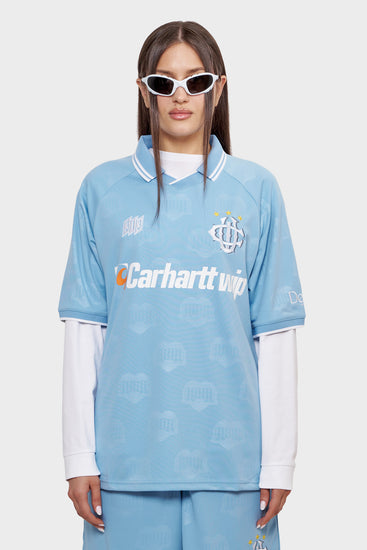 damskie#@Polo HARTT'S FOOTBALL blękitne