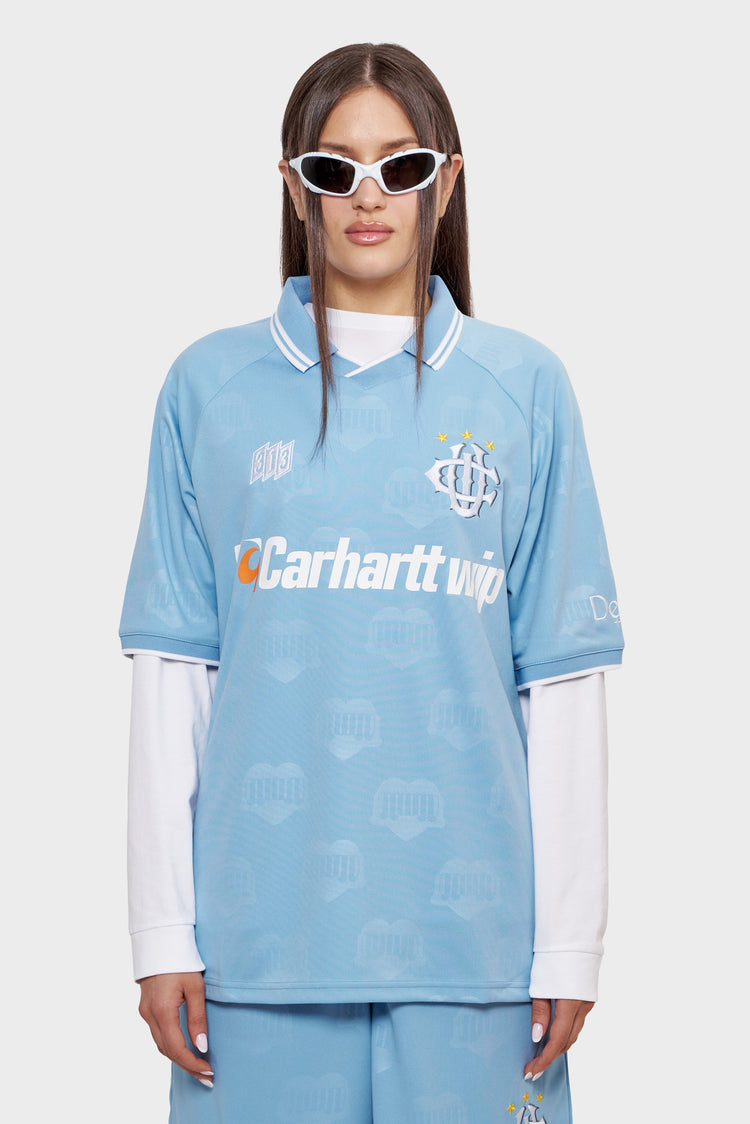 damskie#@Polo HARTT'S FOOTBALL blękitne