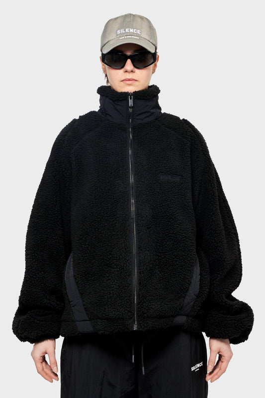 damskie#@Kurtka FLEECE JACKET czarna