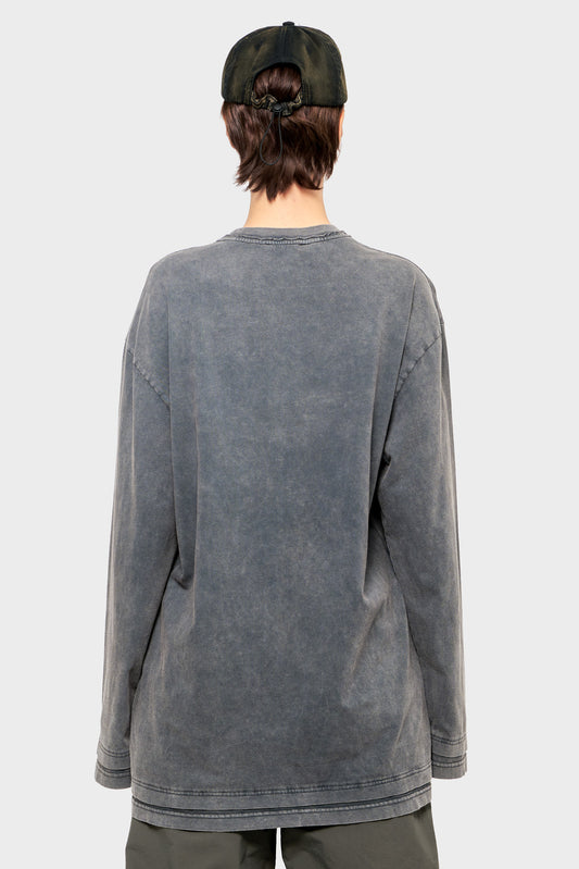 damskie#@Longчsleeve LAYERED ciemnoszary