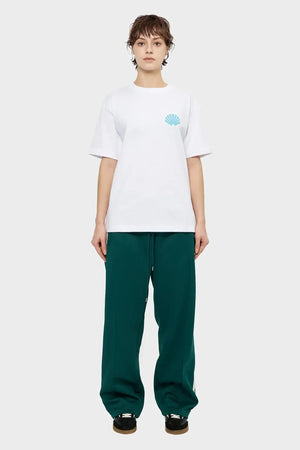 damskie#@Koszulka LOGO TEE biało-niebieska