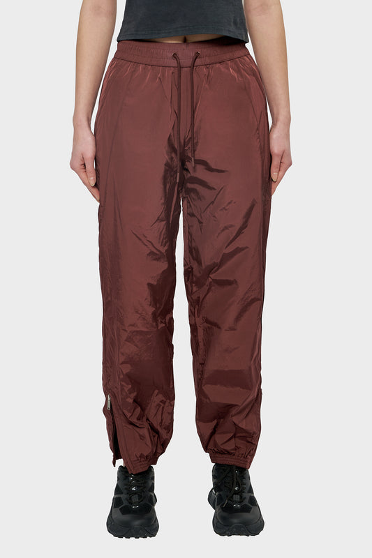damskie#@Spodnie TRACK TROUSERS bordowe