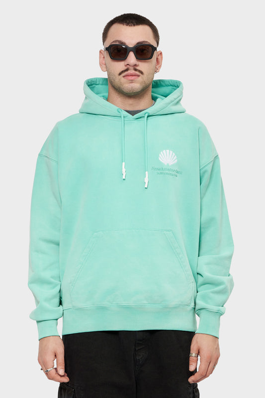 meskie#@Bluza LOGO HOODIE turkusowa