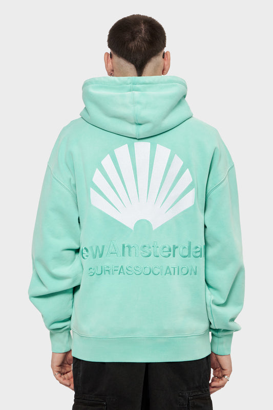 meskie#@Bluza LOGO HOODIE turkusowa