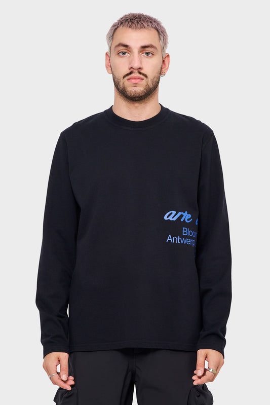 meskie#@Longsleeve BLOOMING IDEAS czarny