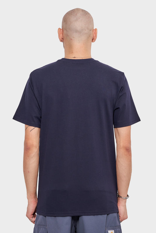 meskie#@Koszulka POCKET T-SHIRT granatowa