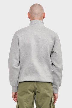 Bluza CHASE NECK ZIP szara