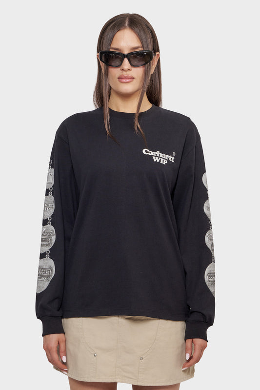 Longsleeve W' HARTT CHAIN czarny