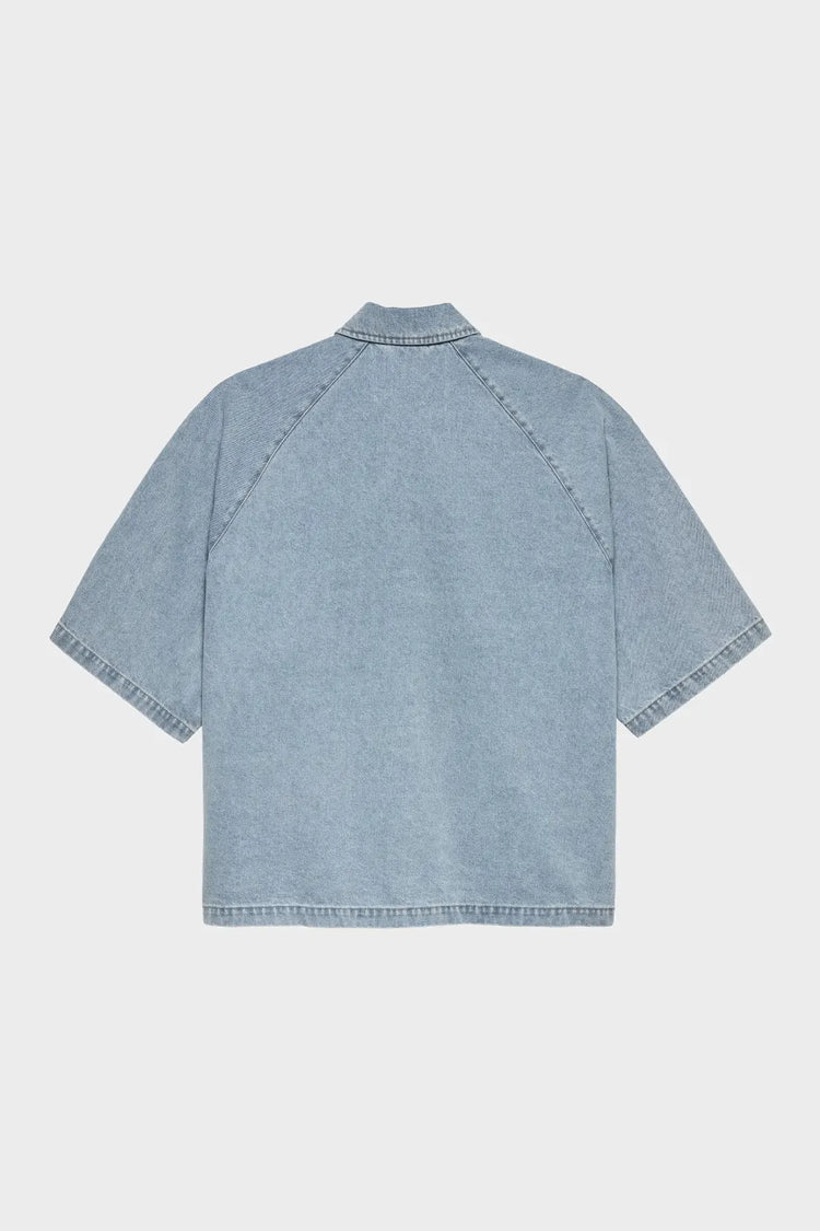 Shirt LYOCELL SHORT SLEEVES blue