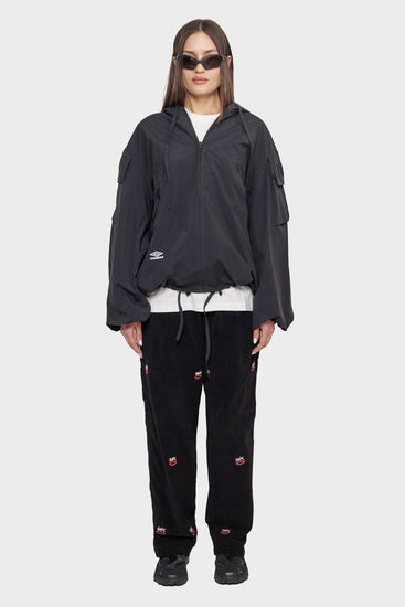 damskie#@Spodnie SEX LOGO EMBROIDERED czarne