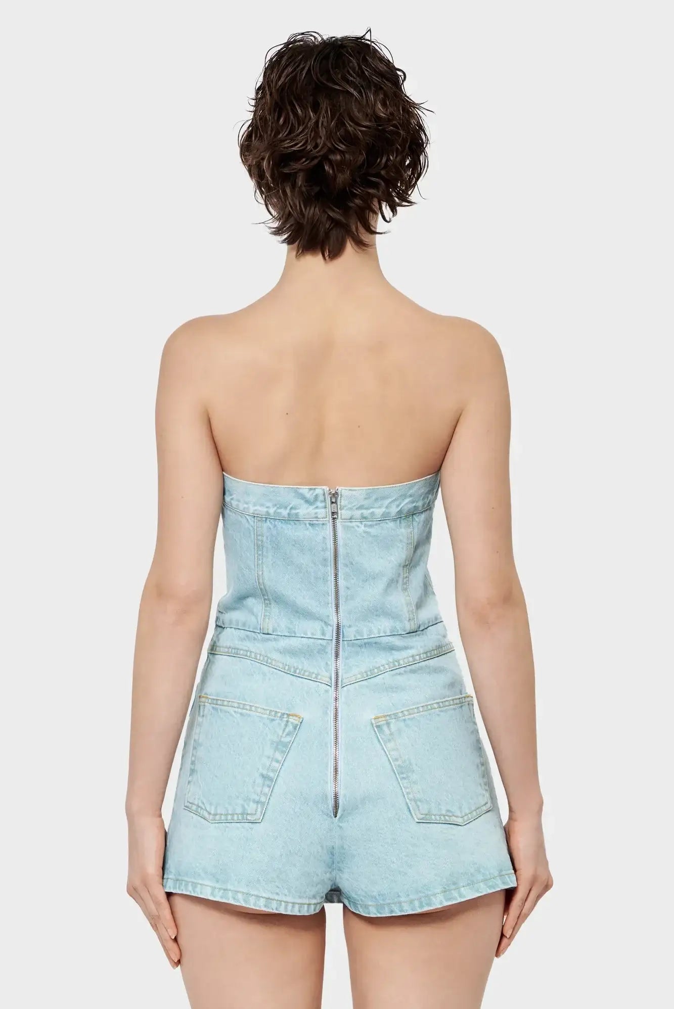 SHORTALL dress, light blue