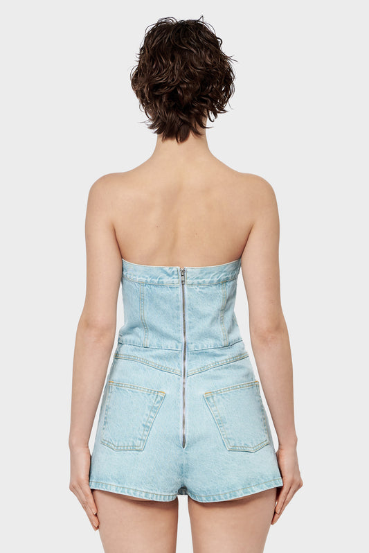 SHORTALL dress, light blue