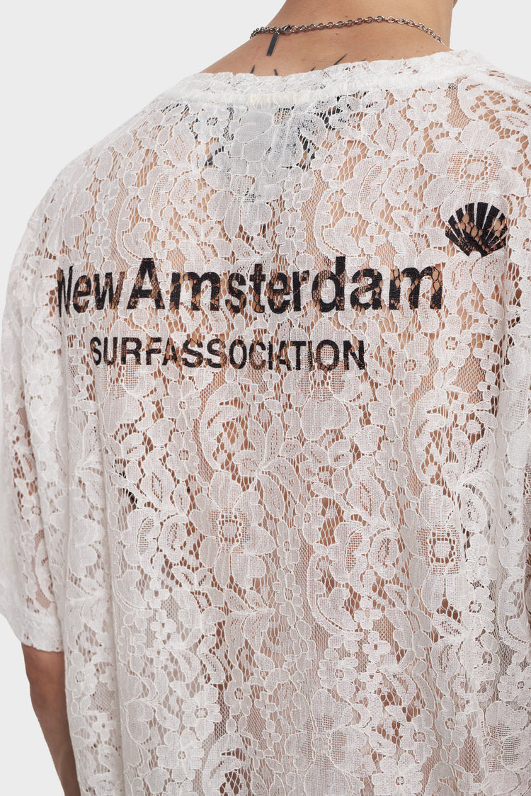 Koszulka LACE LOGO TEE biała