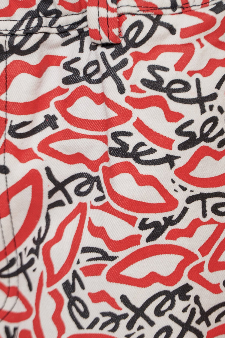 SEX CAMO white shorts