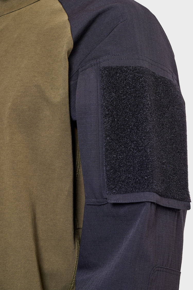 TACTICAL HALF ZIP sweatshirt black/green