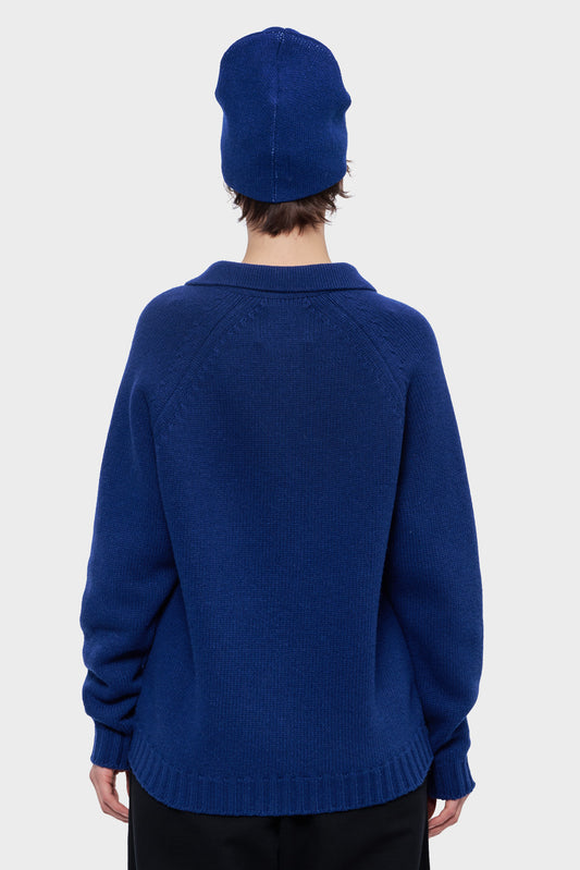 damskie#@Sweter FOOTBALL KNIT niebieski