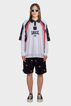 Szorty SEX LOGO AOP EMBROIDERED czarne