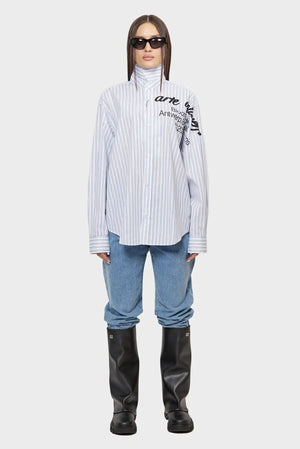 damskie#@Spodnie COSMOS PANT niebieskie