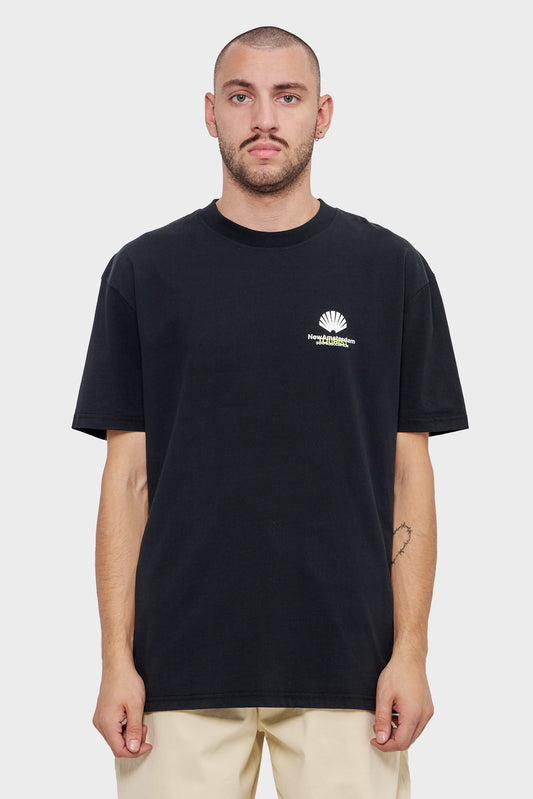 meskie#@Koszulka LOGO TOURIST TEE czarna