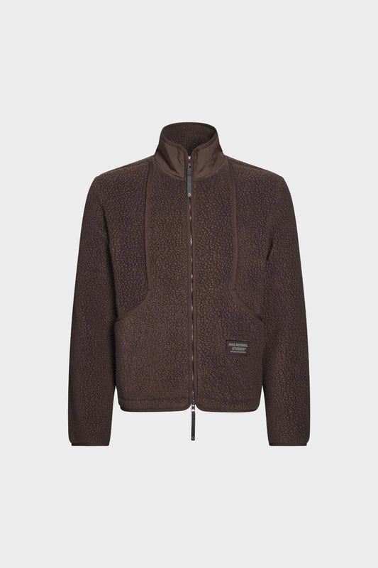 Kurtka Off-Race Pile Fleece brążowa