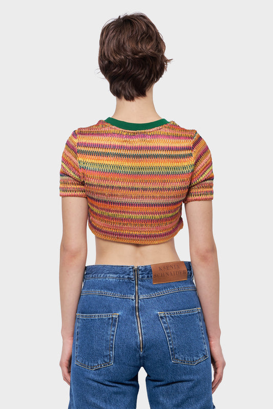 Top CROCHET multicolor
