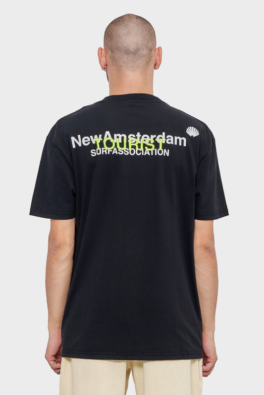 meskie#@Koszulka LOGO TOURIST TEE czarna