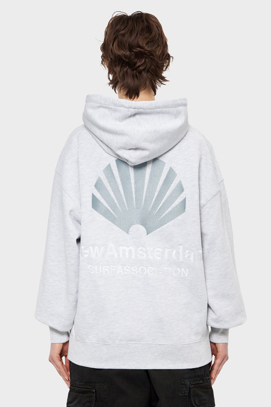 damskie#@Bluza LOGO HOODIE szara