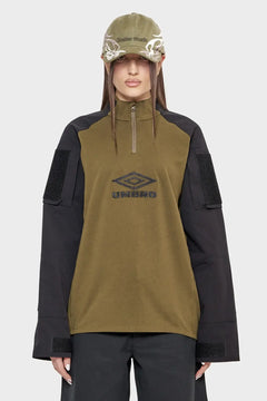Bluza TACTICAL HALF ZIP czarno/zielona