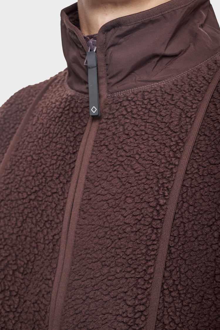 Kurtka Off-Race Pile Fleece brążowa