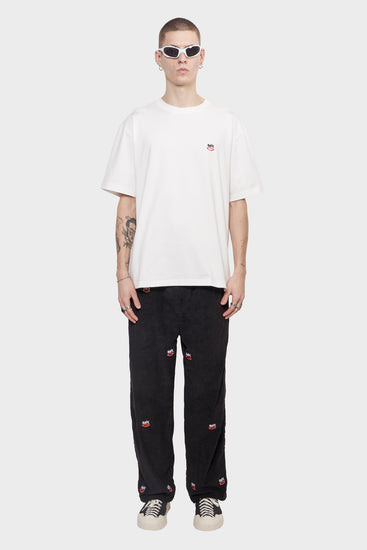 meskie#@Spodnie SEX LOGO EMBROIDERED czarne