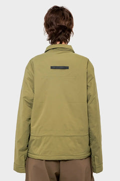 Męska kurtka przejściowa khaki, prosty krój, logo Helly Hansen na plecach