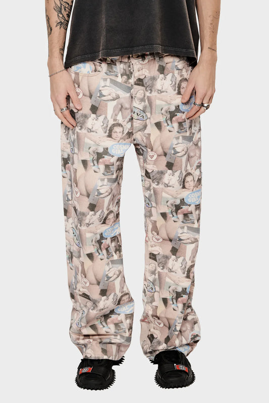 meskie#@Spodnie AEROBIC D**K ENERGY multikolorowe