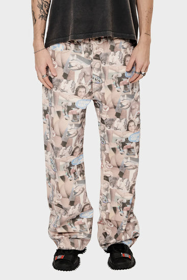 meskie#@Spodnie AEROBIC D**K ENERGY multikolorowe