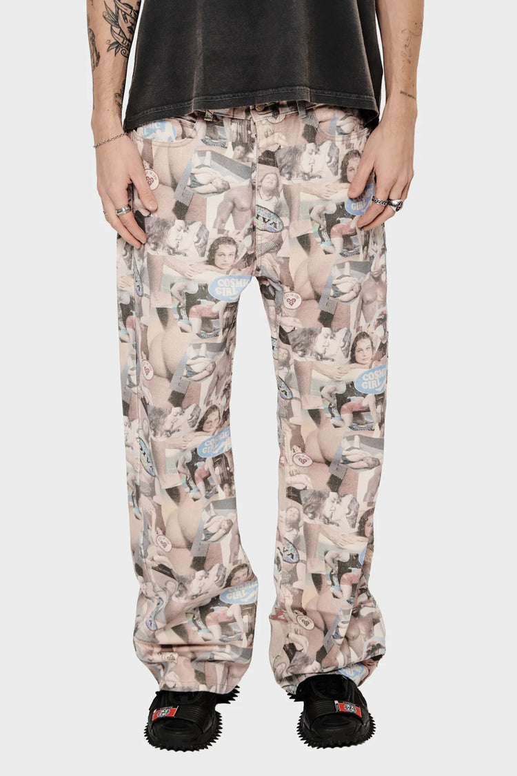 meskie#@Spodnie AEROBIC D**K ENERGY multikolorowe