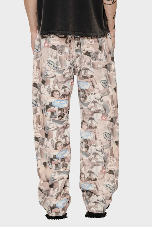 meskie#@Spodnie AEROBIC D**K ENERGY multikolorowe