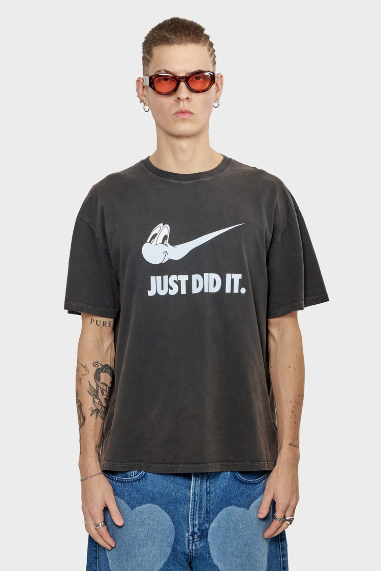 meskie#@Koszulka JUST DID IT czarna