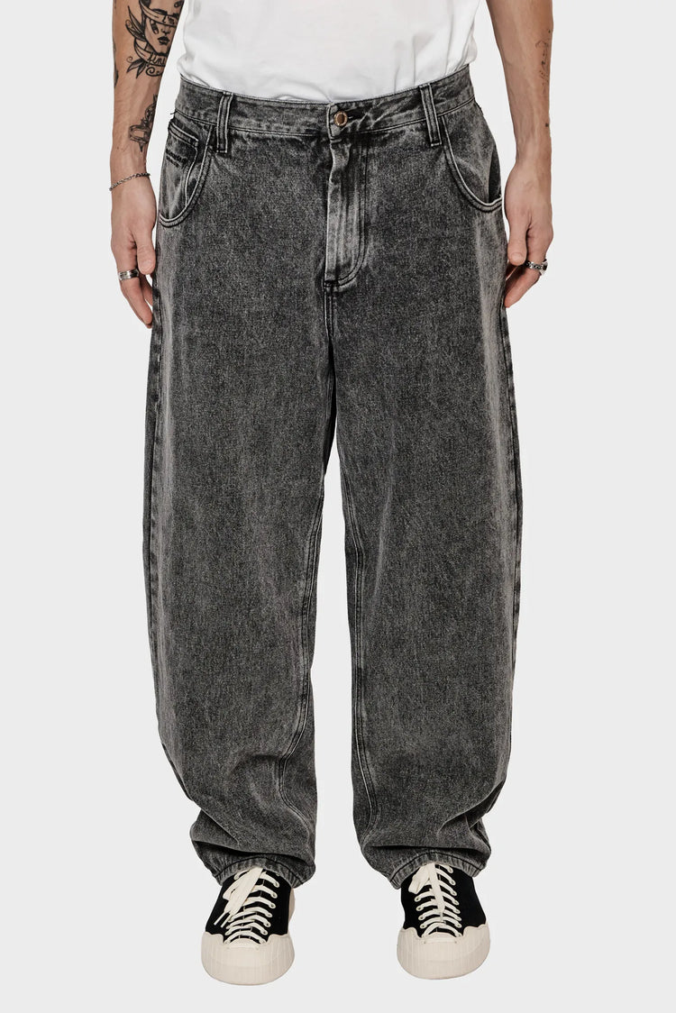 Spodnie 252 DENIM wyprasowane czarne