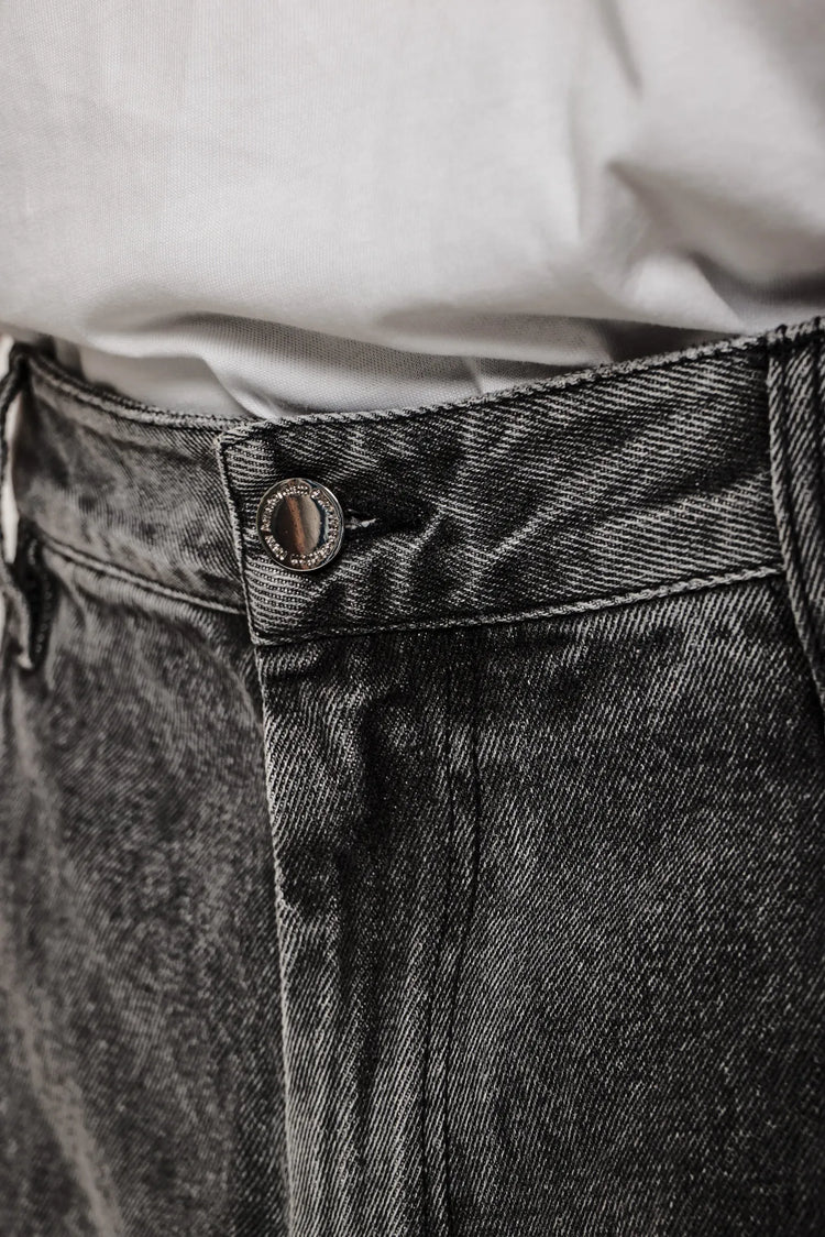 Spodnie 252 DENIM wyprasowane czarne