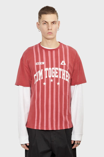 meskie#@Koszulka TEAM PLAYER czerwona