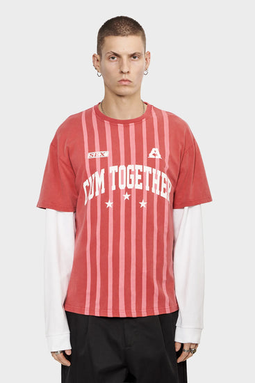 meskie#@Koszulka TEAM PLAYER czerwona