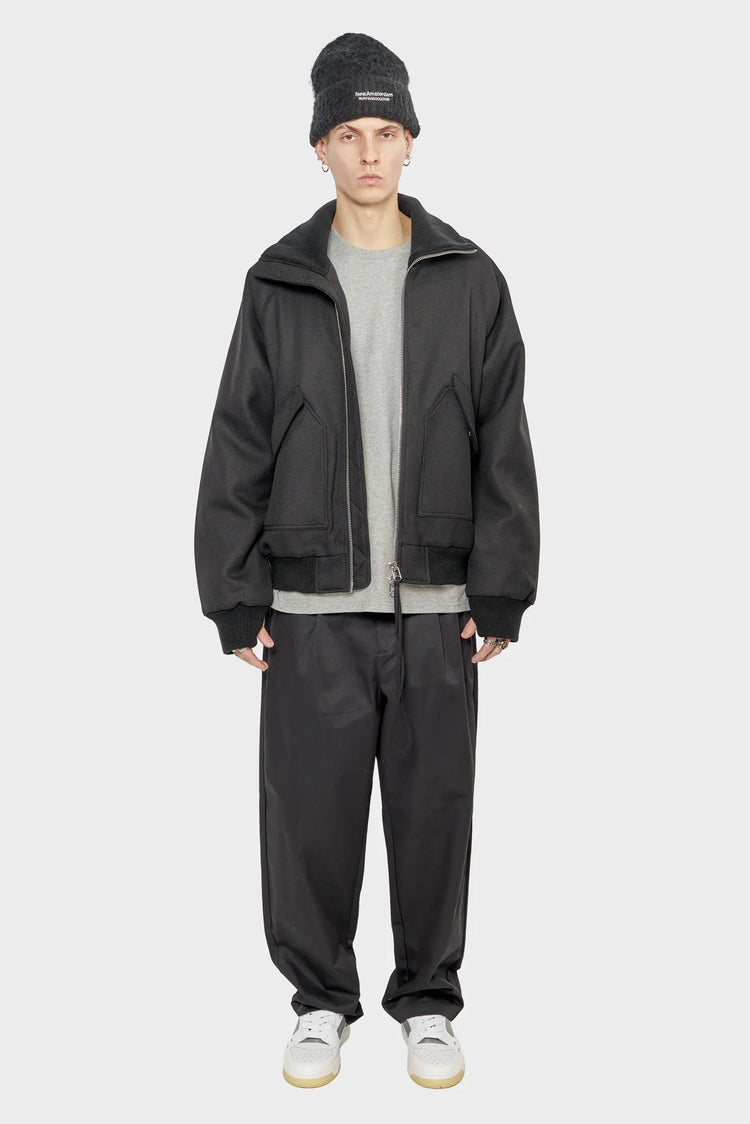 Kurtka WOOL BOMBER czarna