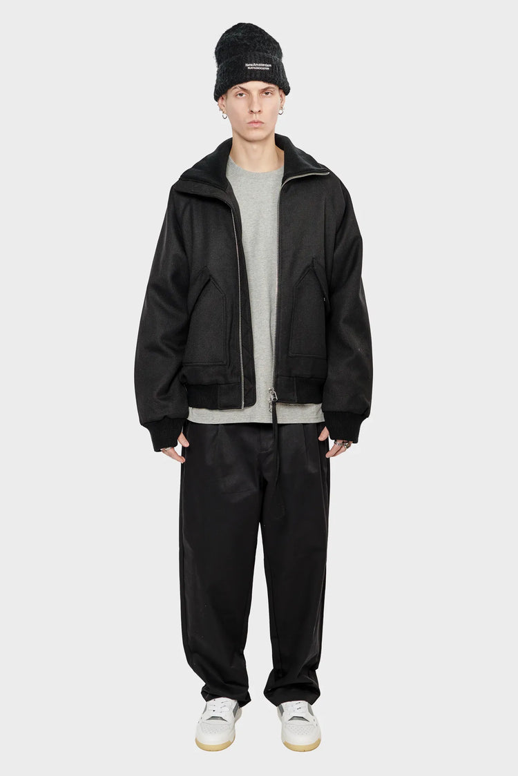 Kurtka WOOL BOMBER czarna