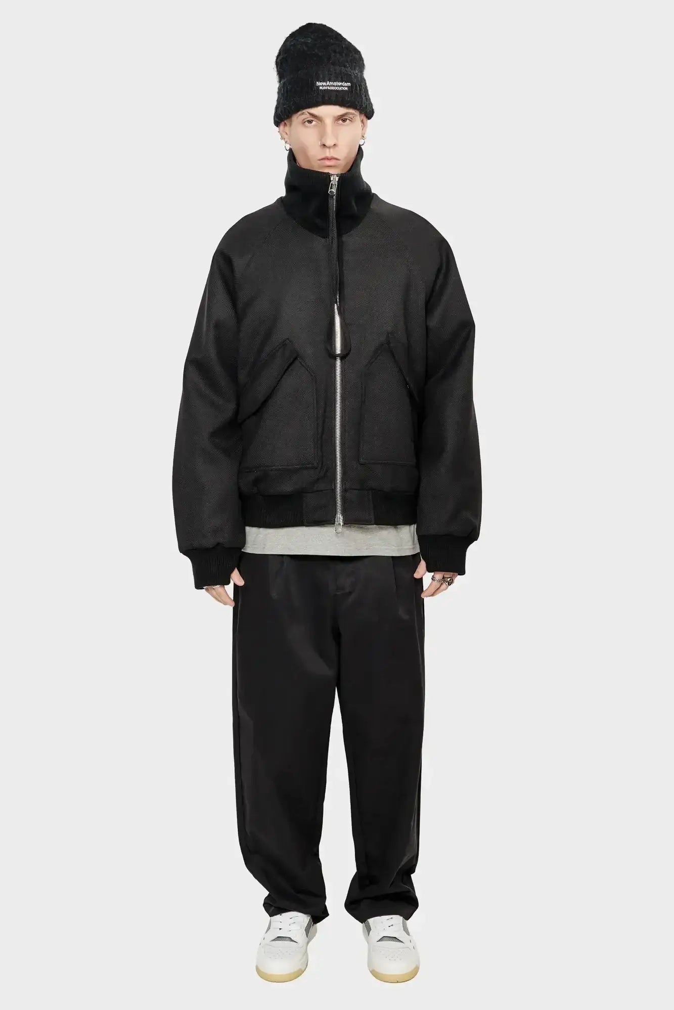 meskie#@Spodnie REWORKED TROUSERS czarny