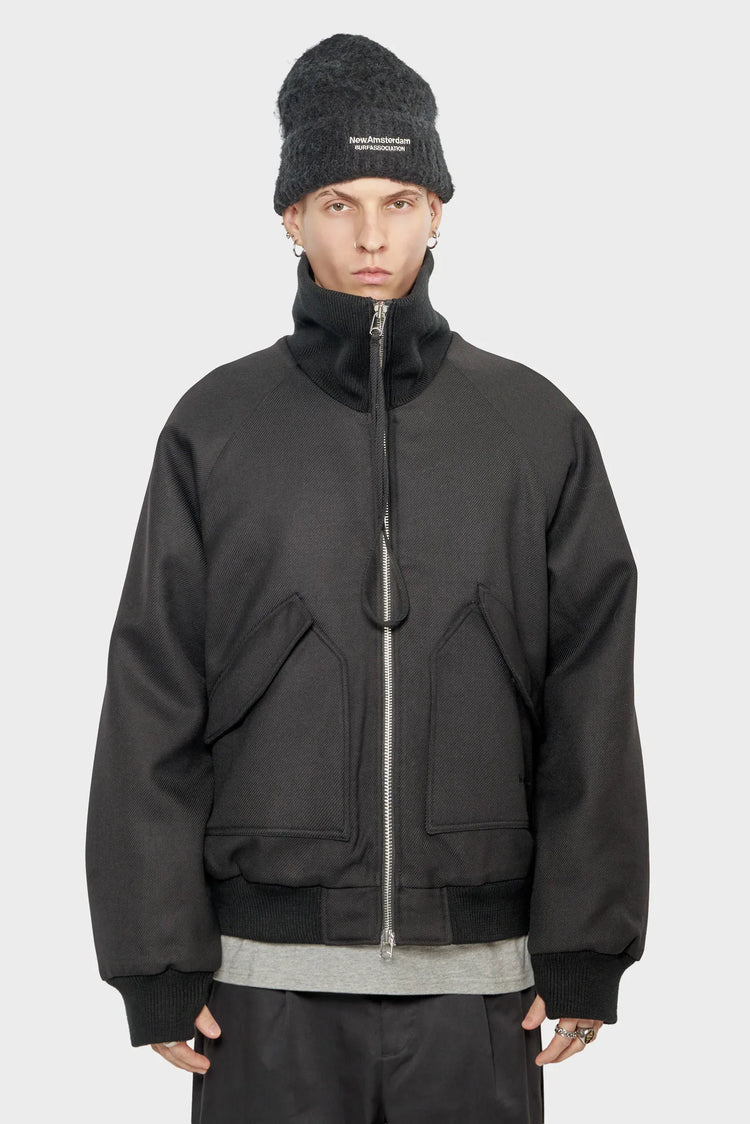 Kurtka WOOL BOMBER czarna