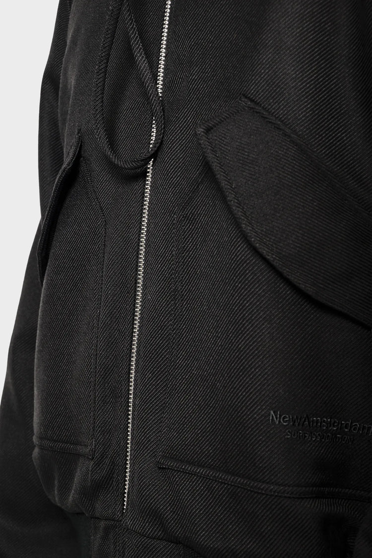 Kurtka WOOL BOMBER czarna