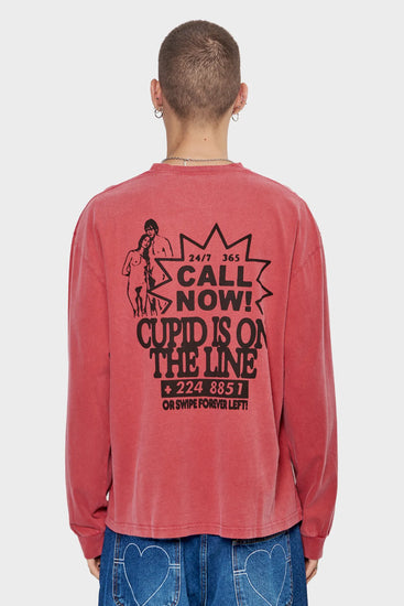 meskie#@Longsleeve CUPID’S CALLING czerwona