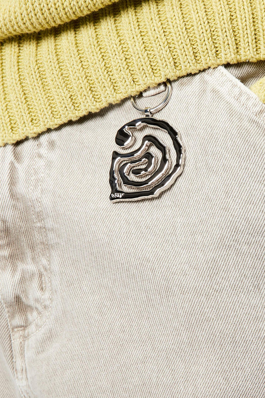 HELIX silver keychain