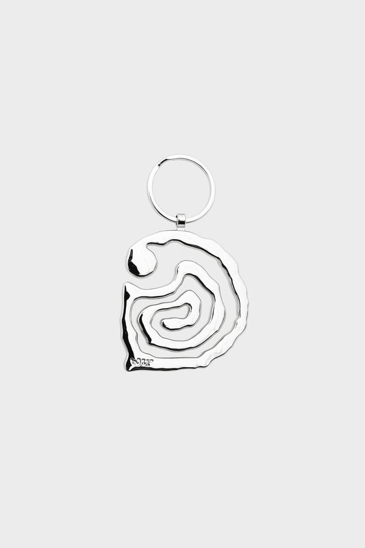 HELIX silver keychain