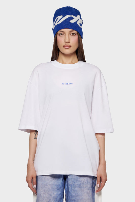 damskie#@Koszulka MONOGRAM OVERSIZED TEE biała